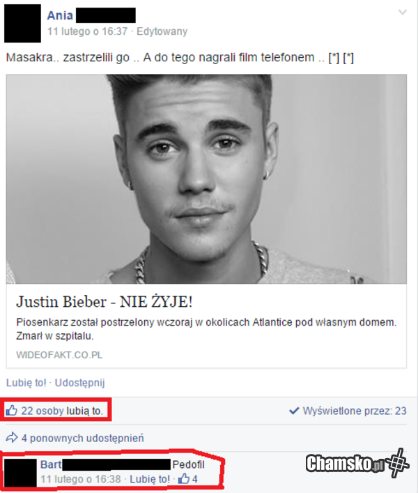 Biber nie żyję