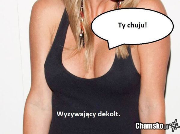 Wyzywający dekolt