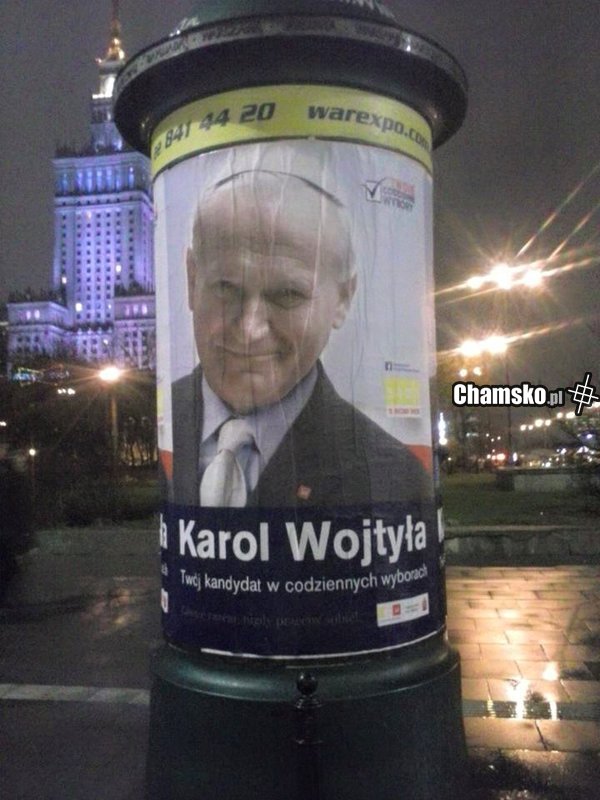 Głosujcie na pape