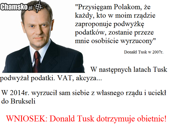 prawdomówny Tusk