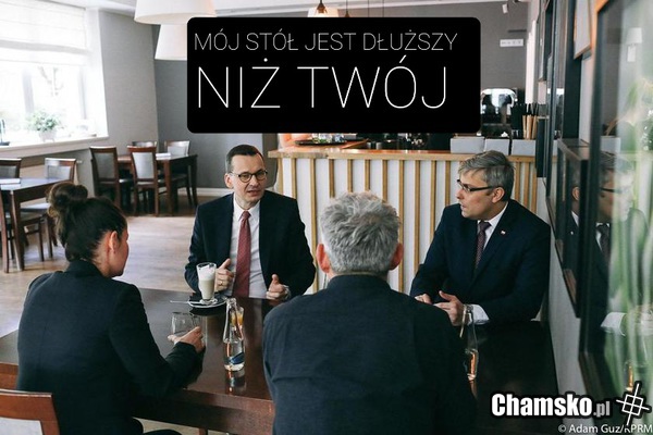 MÓJ STÓŁ jest dłuższy niż tfuj