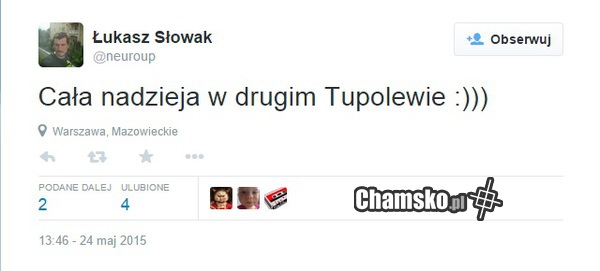 Cała nadzieja w drugim trupolewie xD