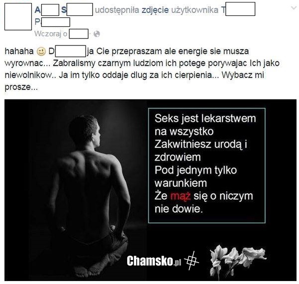 Słowiańska kurwa daje dupy ciapatym i murzynom i jeszcze argumentuje to new ageowskimi bredniami xD
