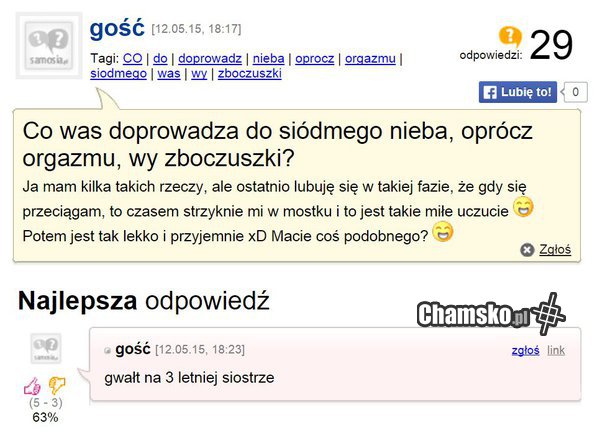 A co was doprowadza do siódmego nieba?