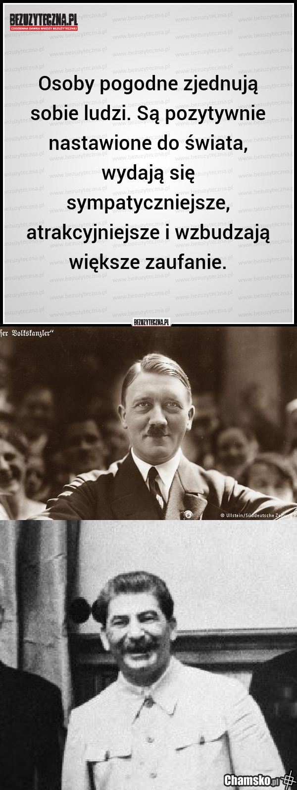 Uśmiechnięci ludzie