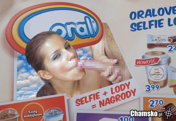 Oralowe selfie lodowe
