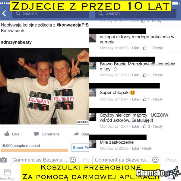 Na konwencji nigdy nie byli. Komentarze - bezcenne