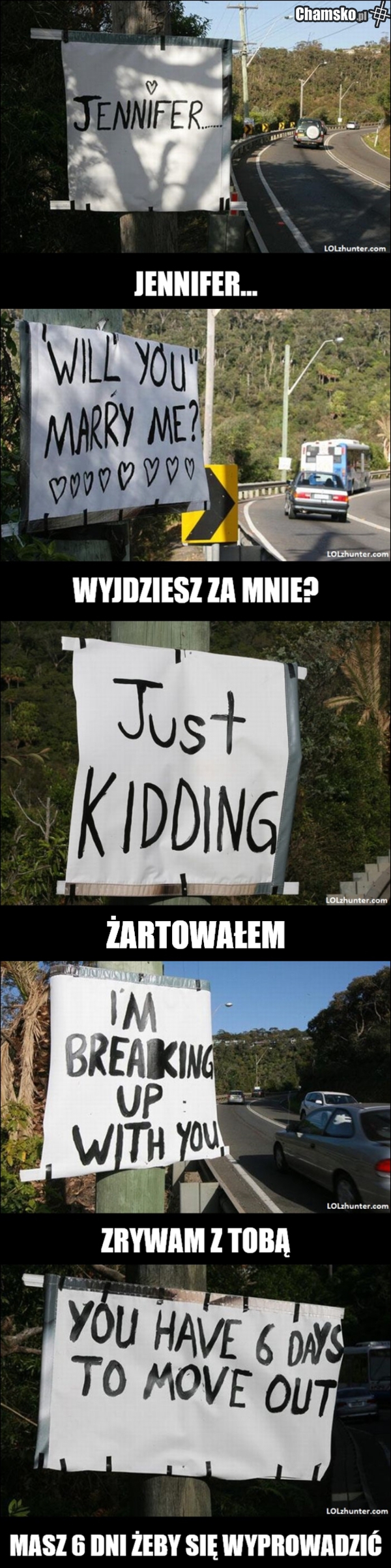 Ciekawy sposób na zerwanie