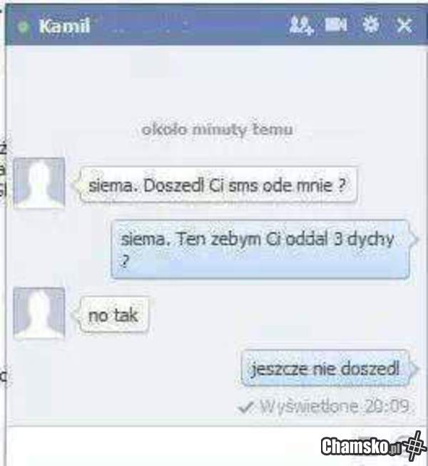 sms doszedl?