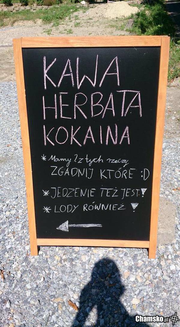 Mam nadzieję, że nie mają kawy...