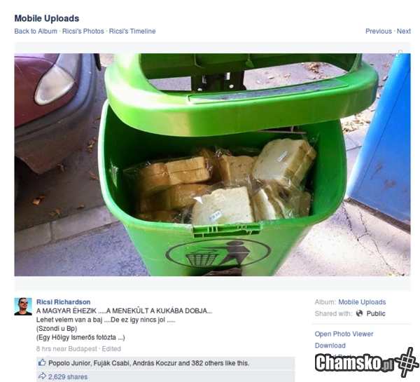 Prowiant dla uchodźców doceniony przez imigrantów