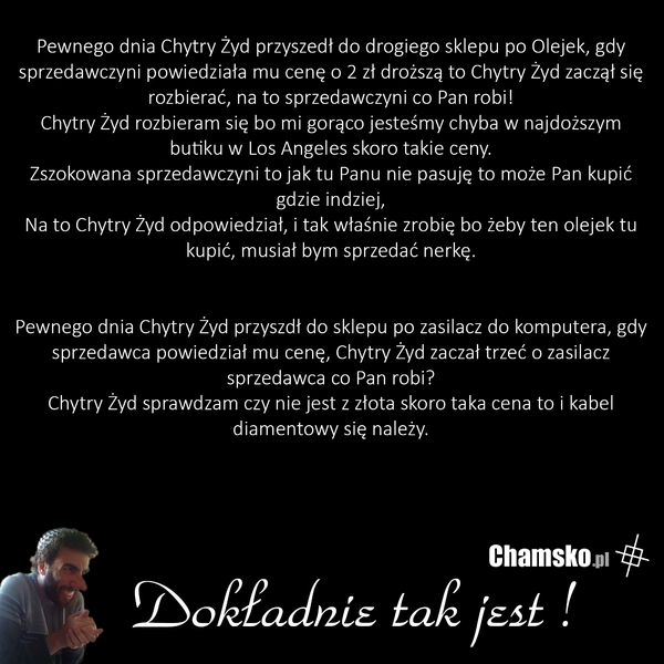 Chytry Żyd w sklepie