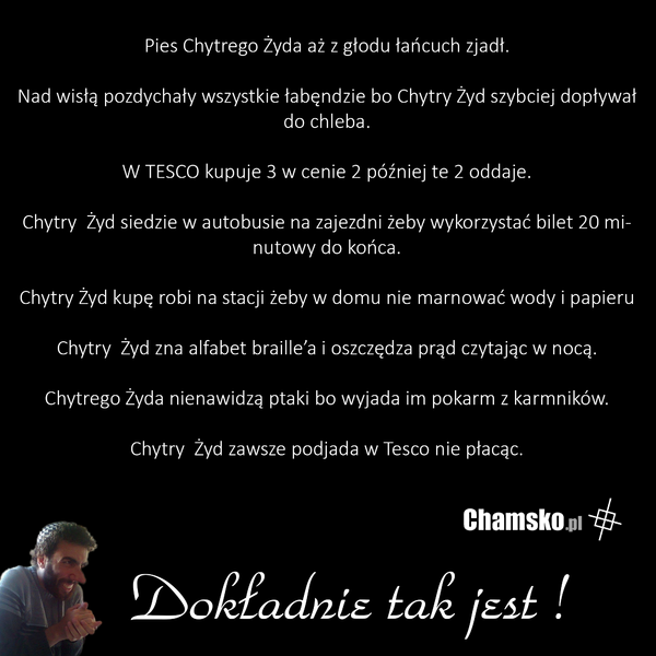 Chytry Żyd sknera nad sknerami