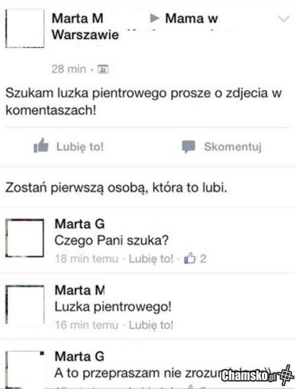 Czego Pani szuka?