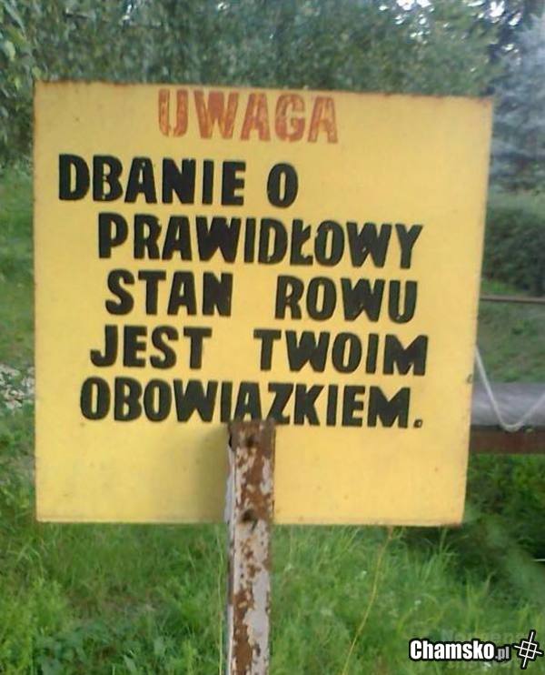 Dbajcie o swoje rowy!