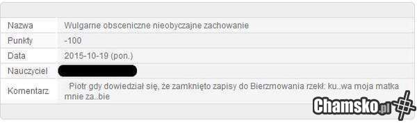 Matka będzie zła
