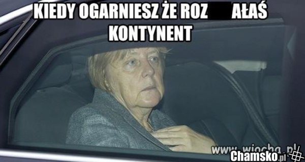 Biedna Merkel xD