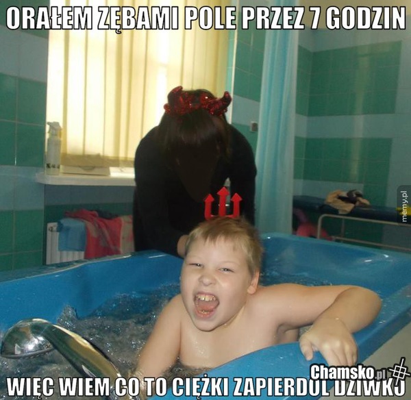 Łorałem pole zębami