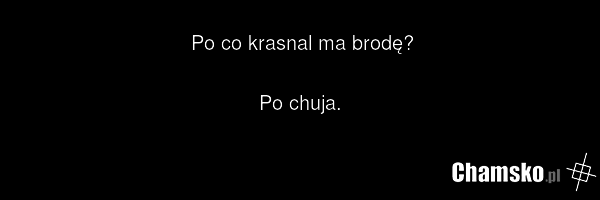 Po co krasnal ma brodę? Po chuja.