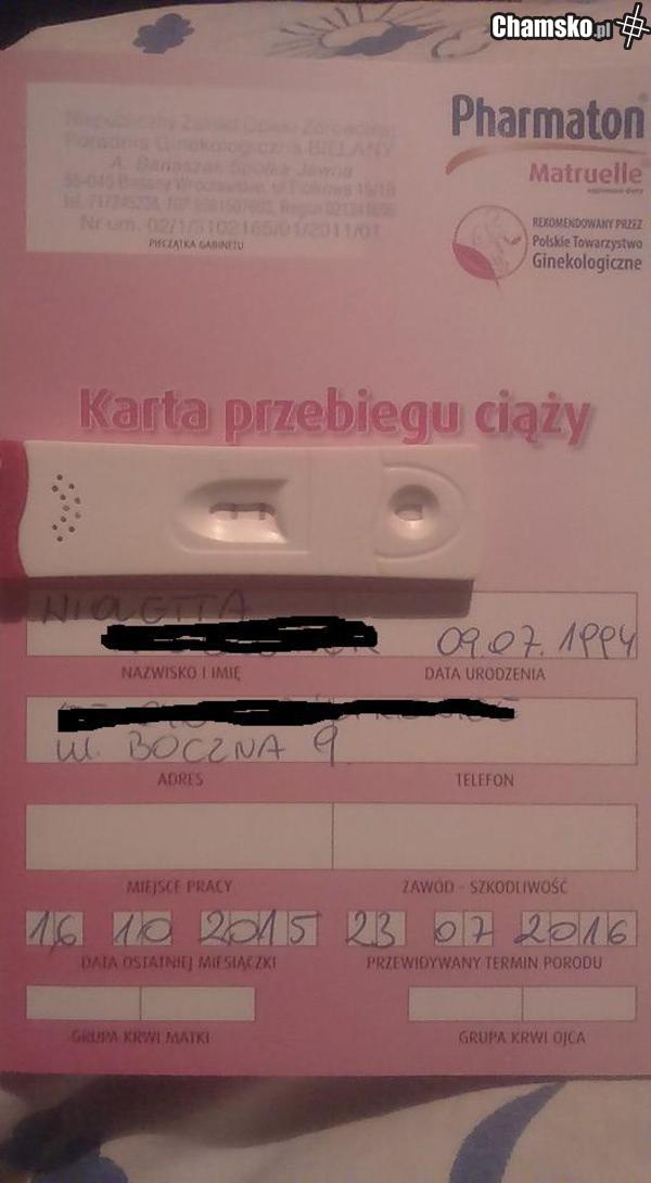 Czekamy z niecierpliwością na fotorelację z porodówki. Datę ostatniej miesiączki już znamy...