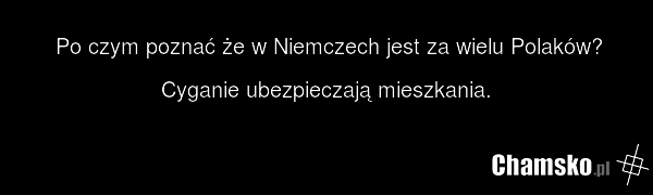 Po czym poznać że w Niemczech jest za wielu Polaków? Cyganie ubezpieczają mieszkania.