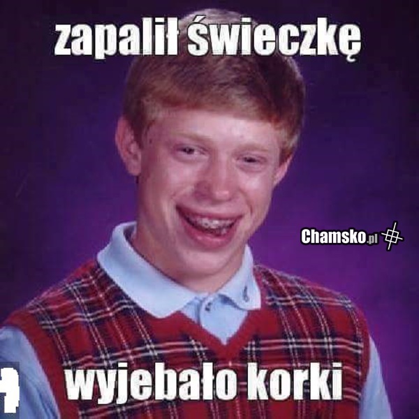 Zapalił świeczkę...