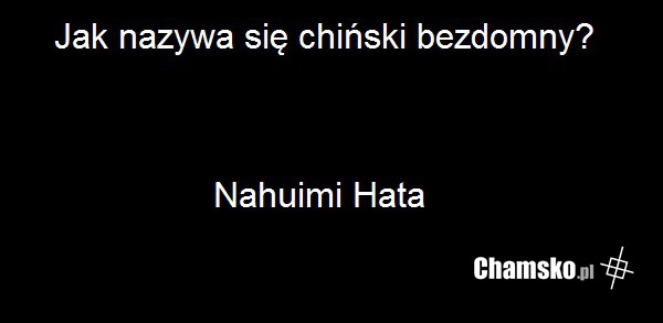 Chiński bezdomny