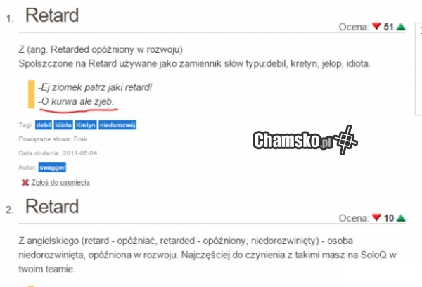 Chamsko kształci