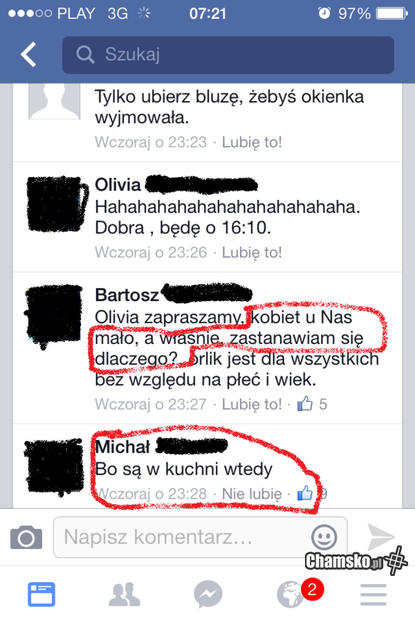 Dlaczego na orliku nie ma dziewczyn?