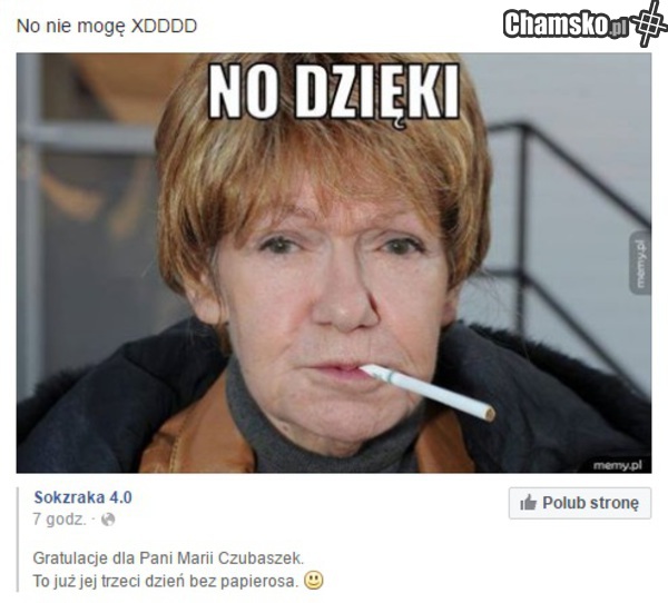 Rzuciła palenie