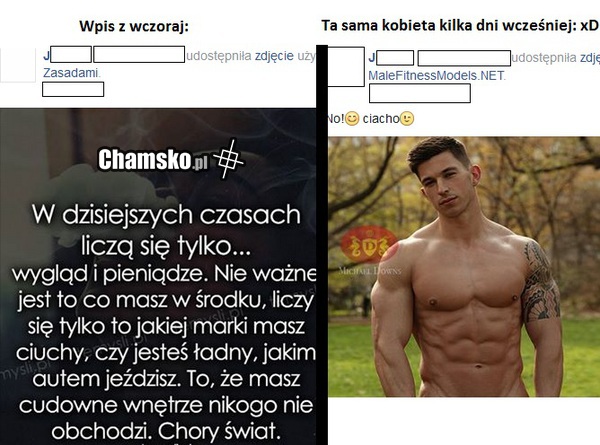 Kobiety i podwójne standardy.. Skąd my to znamy xD