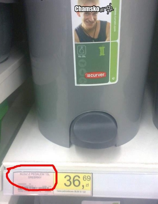 Kosz z pedałem