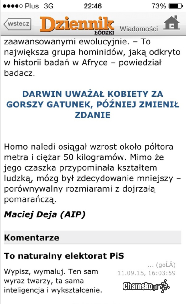 podsumował znalezisko