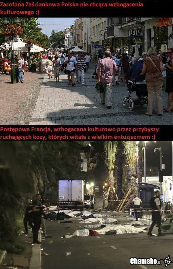 Zacofana Polska, a postępowa Francja