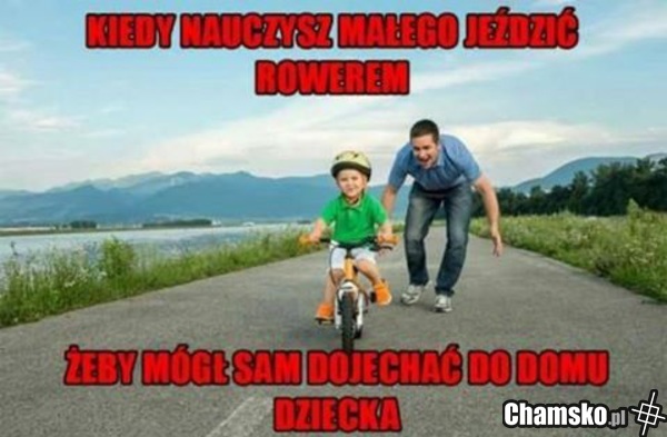 nauka jazdy rowerem