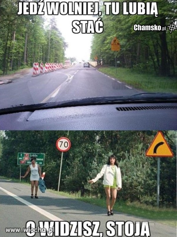 Zwolnij Tu lubią stać