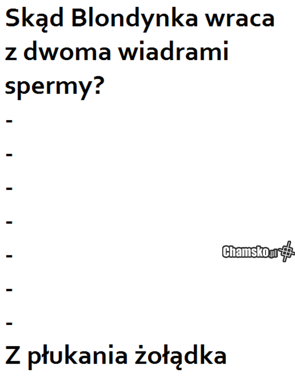 Blondynka i 2 wiadra