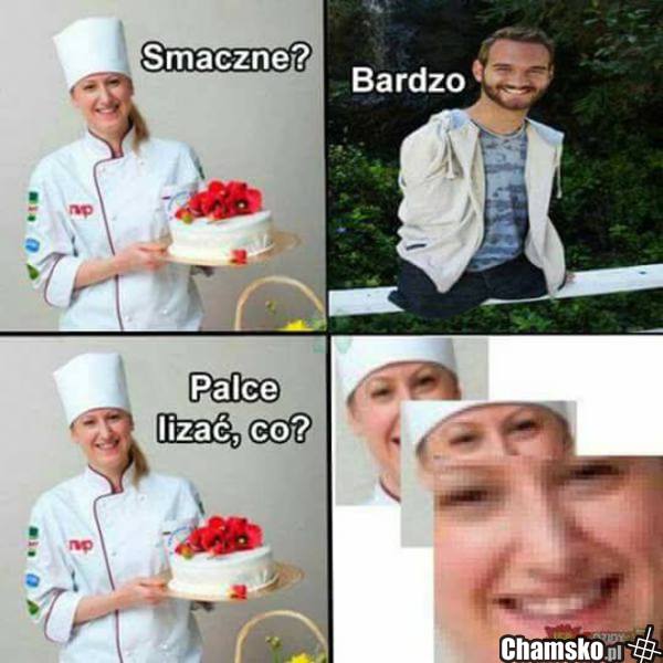 Palce lizać.