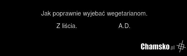 Jak poprawnie wyjebać wegetarianom. Z liścia. A.D.