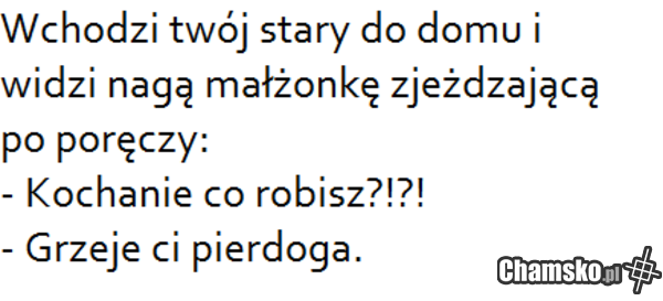 twoja stara grzeje pieroga.... NA OBIAD