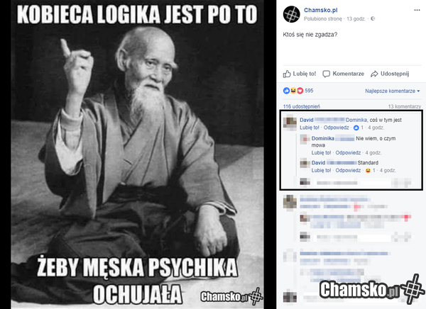 Jak zwykle nie wie o co chodzi