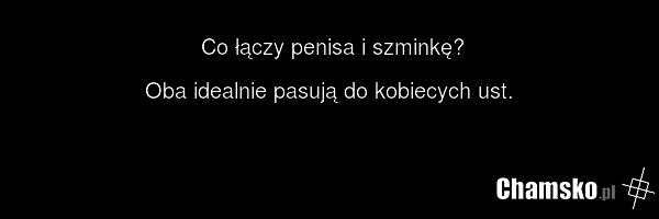 Co łączy penisa i szminkę? Oba idealnie pasują do kobiecych ust.