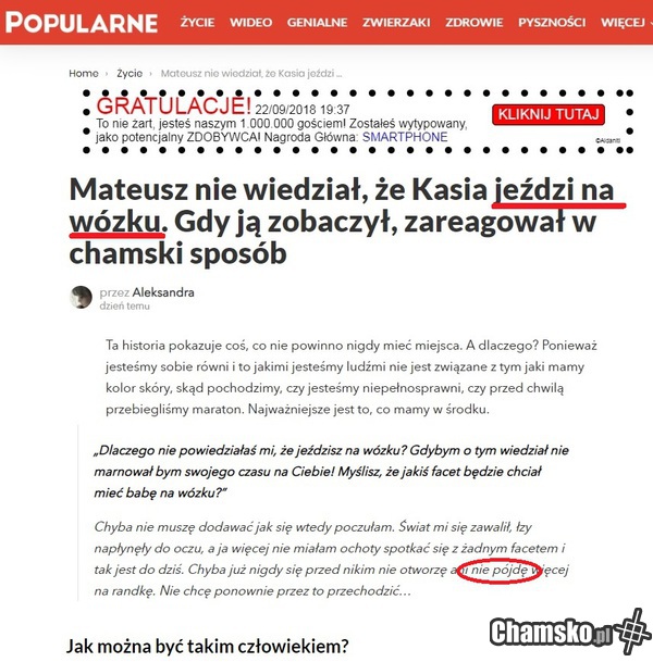 Wcześniej też raczej nie poszła :P