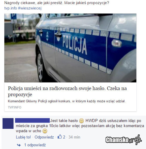 Hasło dla policji
