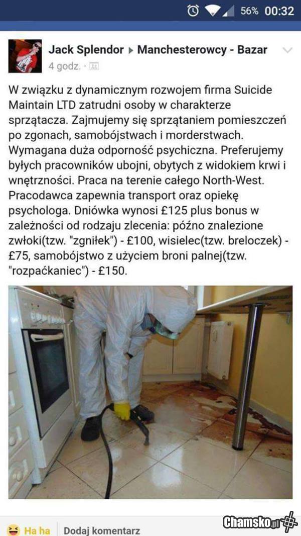 Ktoś chętny do pracy ?