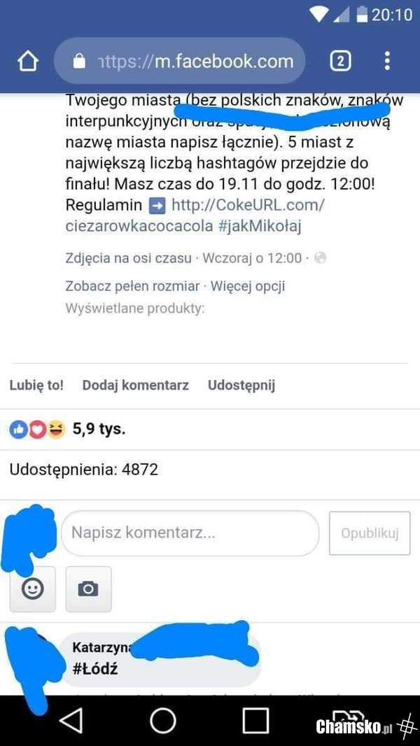Dodaj miasto bez Polskich znaków babo!