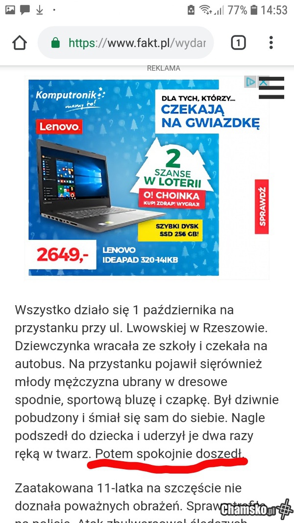 Sobie doszedł
