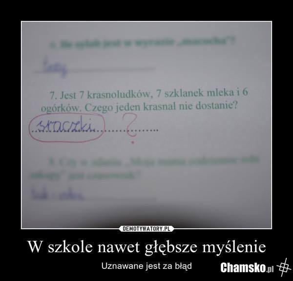 Szkoła óczy !