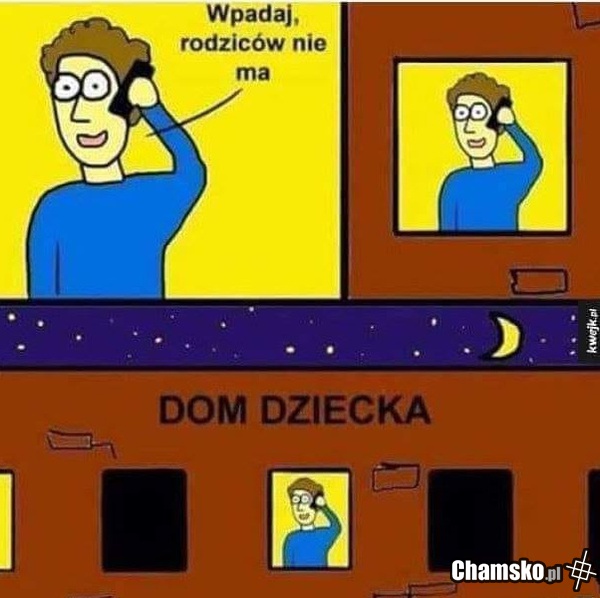 Sam w domu