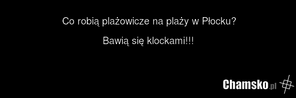 Co robią plażowicze na plaży w Płocku? Bawią się klockami!!!